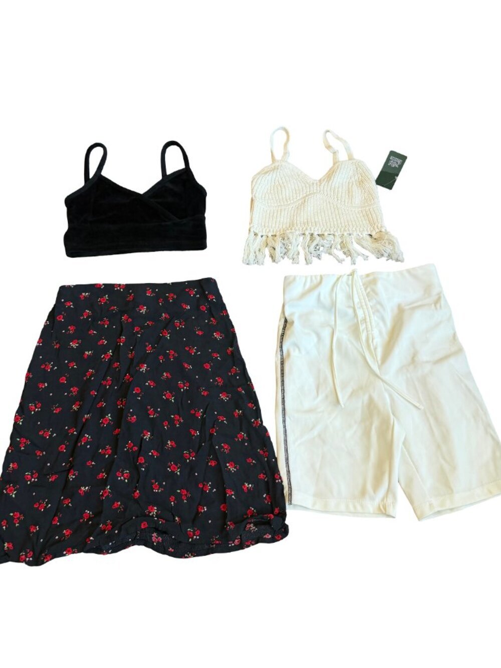 22 Piece Crop Top T-Shirt Bodysuit Dress Skirt Shorts Lot Trendy Y2K Size XS - Picture 9 of 11